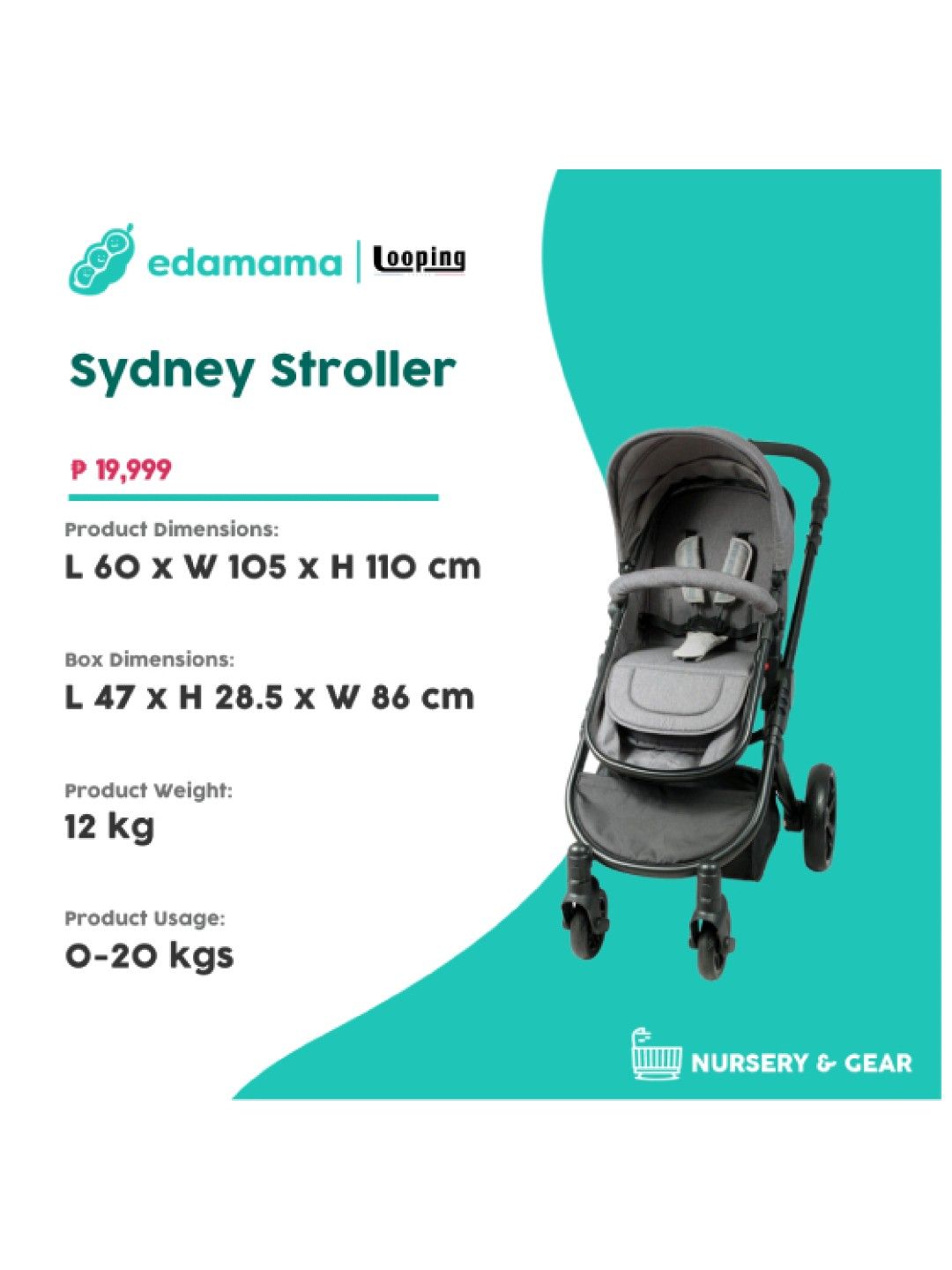 Looping Sydney Stroller edamama